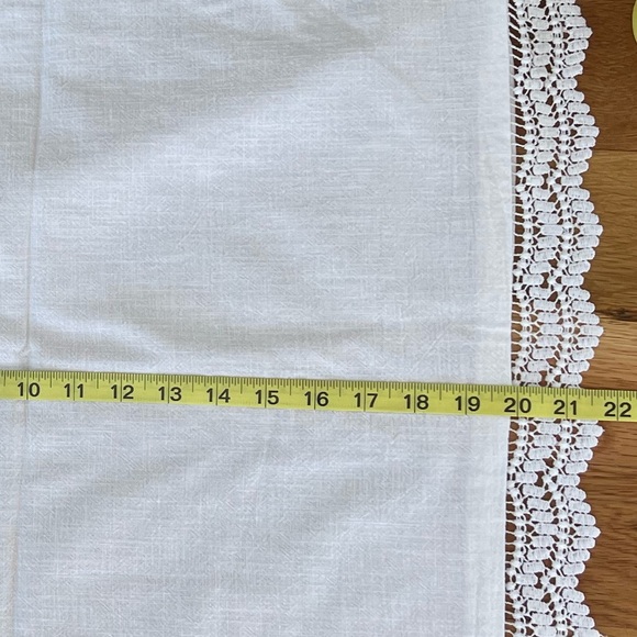 Threshold Designed with Studio McGee- King lace border cotton slub sham in white - Picture 5 of 7